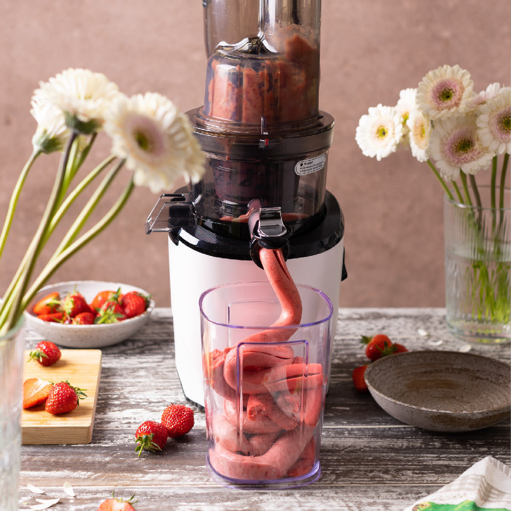 Kem Sorbet dâu tây chanh